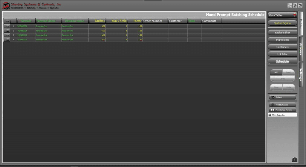 Hand Prompt Batch Control System | Batch Controllers